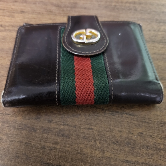 Rare! Gucci Vintage Leather Wallet - Picture 4 of 9